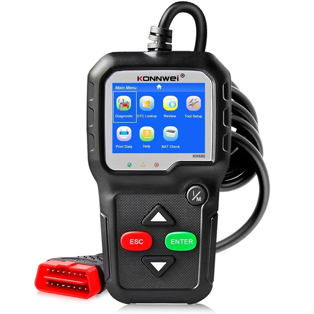 Автомобильный диагностический сканер KONNWEI KW680S OBD2 инструмент для диагностики