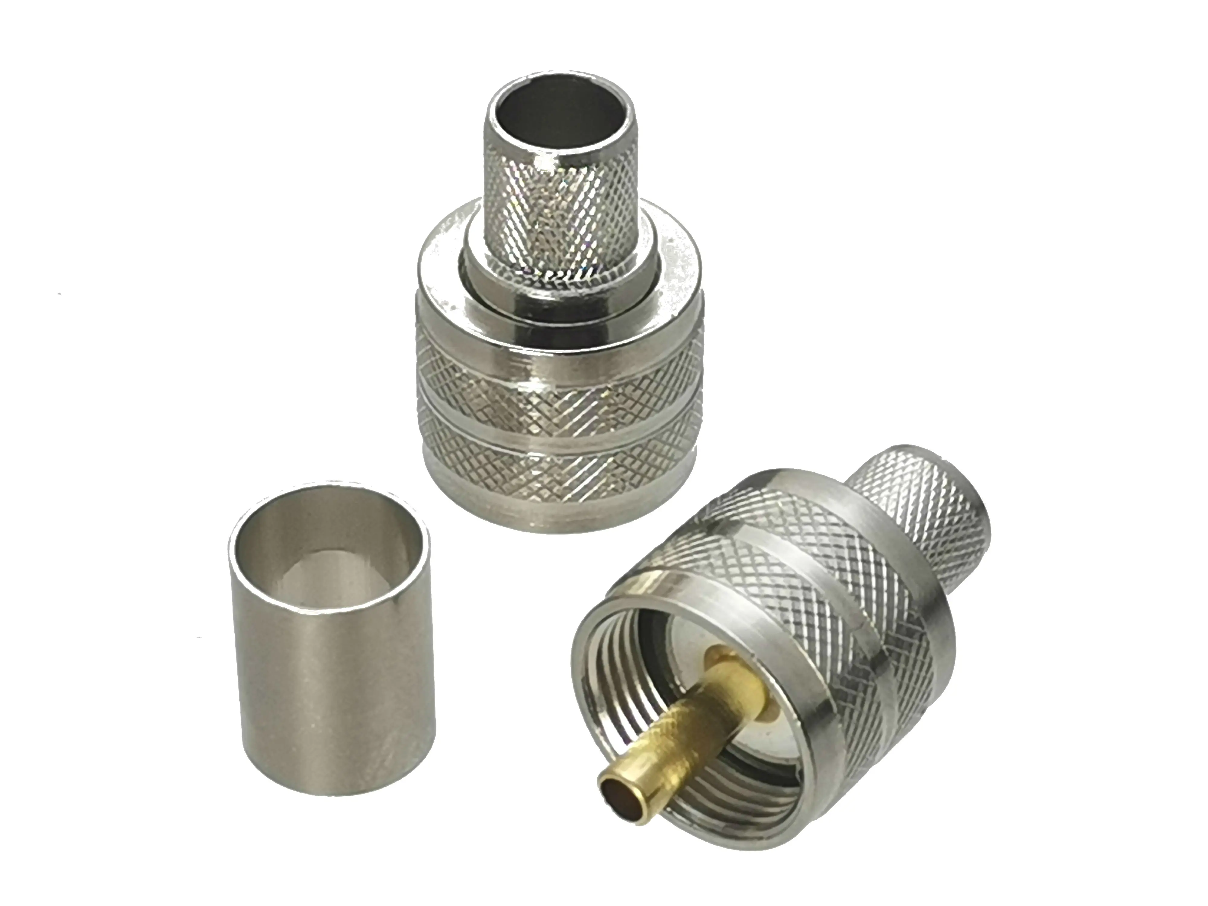 Коннектор PL259 UHF контактный штекер crimp для RG8 LMR400 RG213 RG165 кабель RF коаксиальный|pin