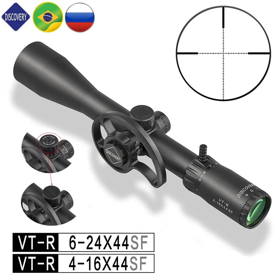 Обнаружение прицел 30 мм трубка 4 16 6 24 увеличение ударопрочный. 22LR боковой Фокус с