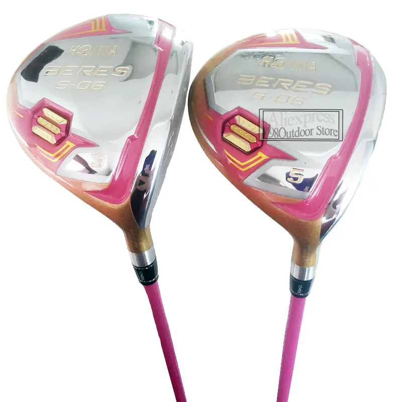 

New Women 4 Star Golf Clubs HONMA S-06 Fairway Woods 11.5 Loft L Flex Graphite Shaft Golf Wood and Headcover Free Shipping