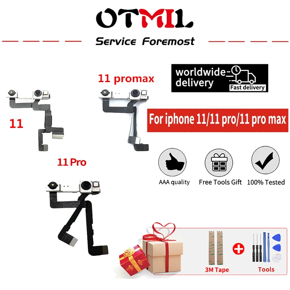 

Original For iPhone 11 Pro Max Front Camera Flex Cable Right Proximity Sensor For iphone 11 Pro Max Small Front Facing Camera