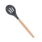 Деревянная ручка, силикон кухонные принадлежности Кухонные инструменты шпатель ложка для приготовления пищи