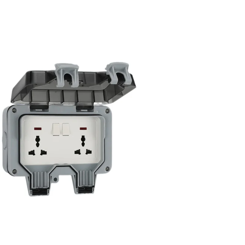 

Depo IP66 rainproof charging socket rainproof splashproof outdoor international universal power socket, South Africa 15A socket