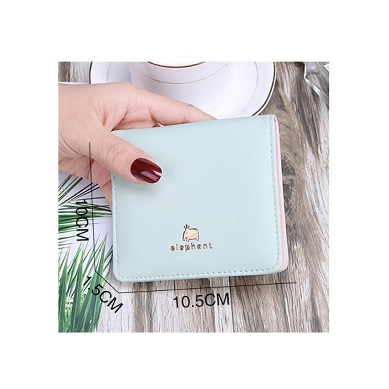 Women Wallets PU Leather Female Purse Mini Hasp Plain Color Cards Holder Fashion Coin Slim Small Ladies Wallet | Багаж и сумки