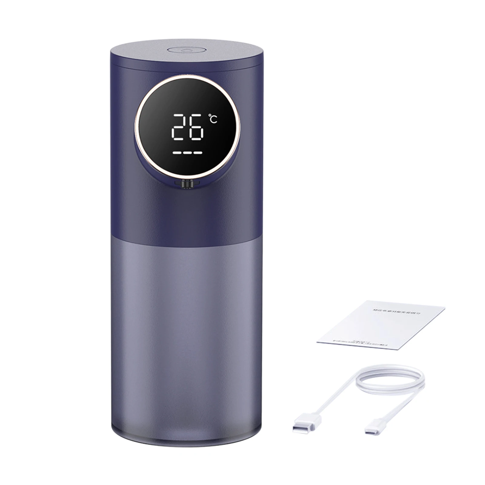 

320ml Rechargeable Hands Free LED Display Large Capacity Hotel Hand Wash Bathroom Foam Soap Dispenser Auto Induction Non Contact