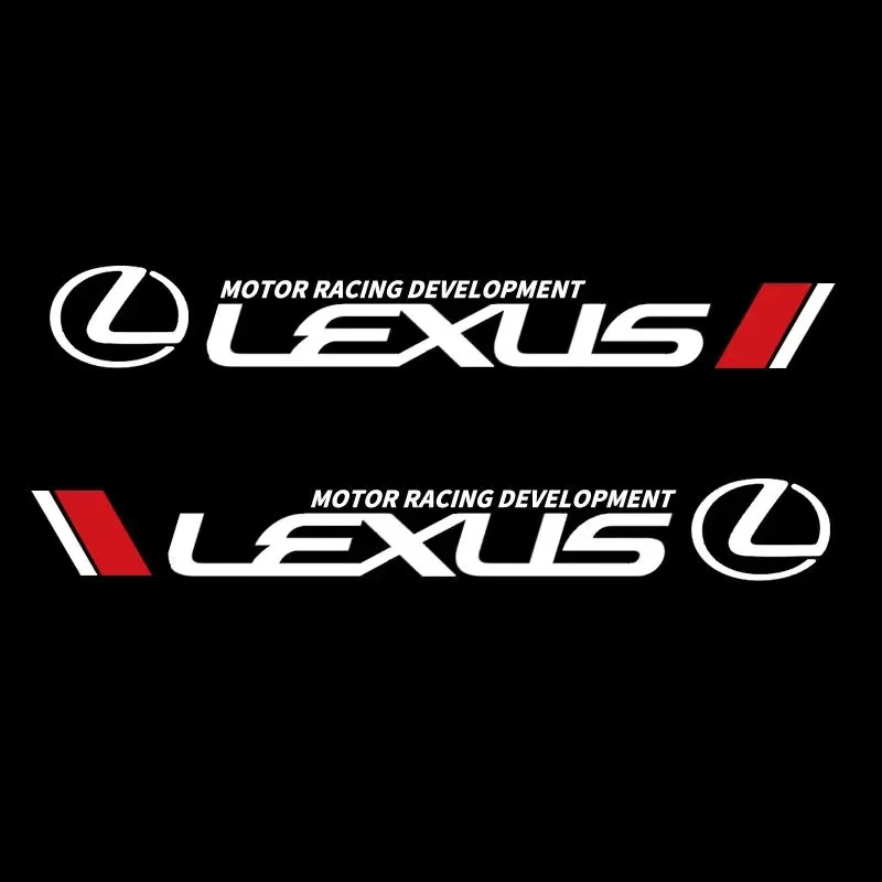 

Car Styling 2Pcs Door Side Vinyl Decal Skirt Emblem Stickers For Lexus Ct200h ES Fsport GS GX IS LS LX NX RX UX