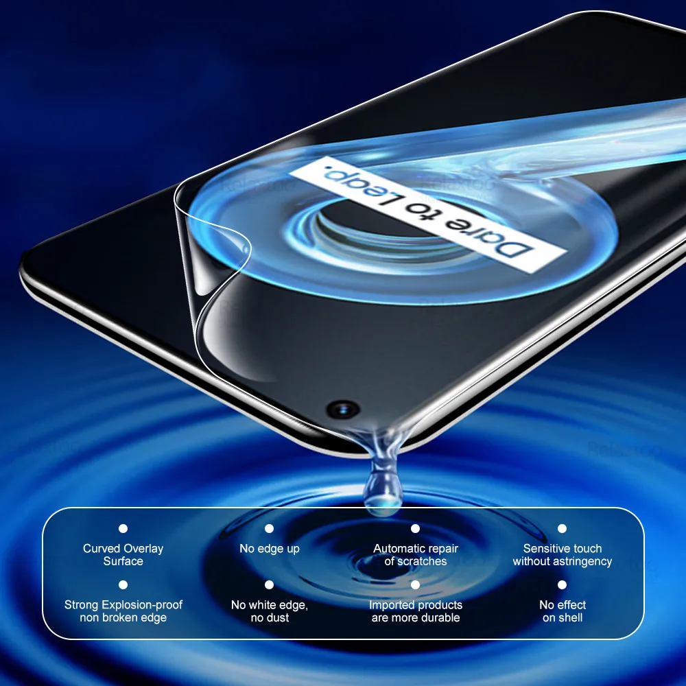 Гидрогелевая пленка 3To1 для задней передней камеры Realme 9i защитная экрана Realme9i Realmy