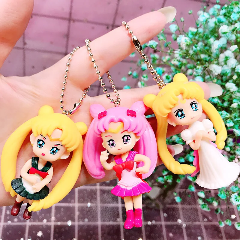 Мультяшный аниме брелок для женщин подарок девочек ювелирный милый симпатичный