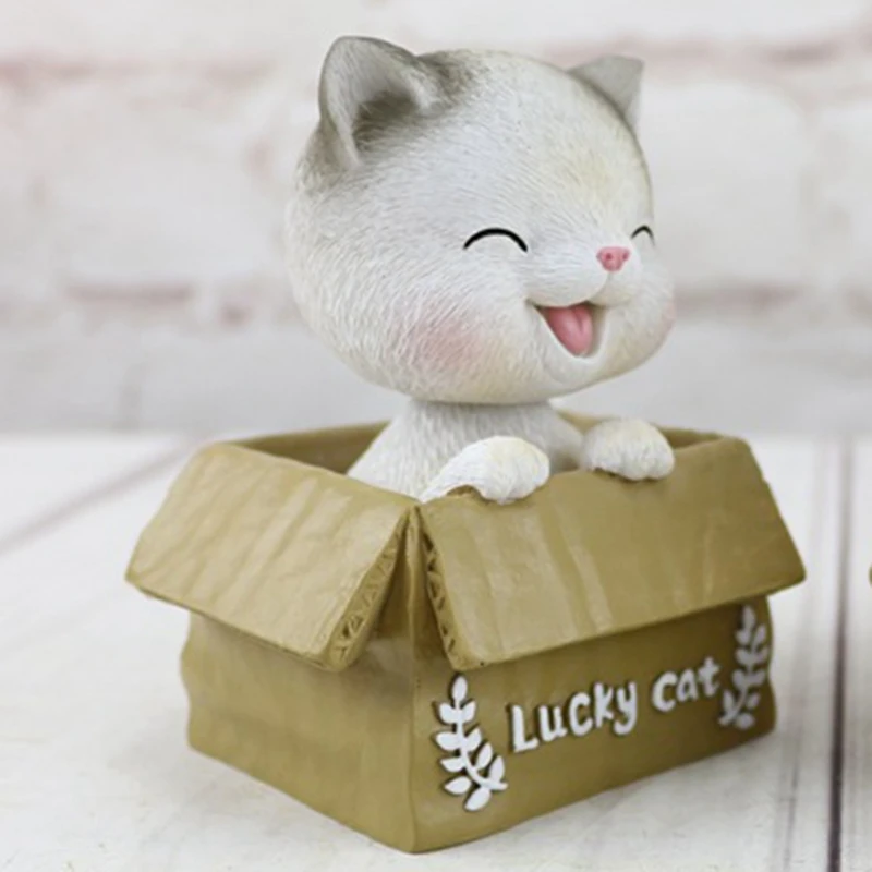Lucky Cat изделия из смолы для украшения дома милый котенок киска Кэт аксессуары