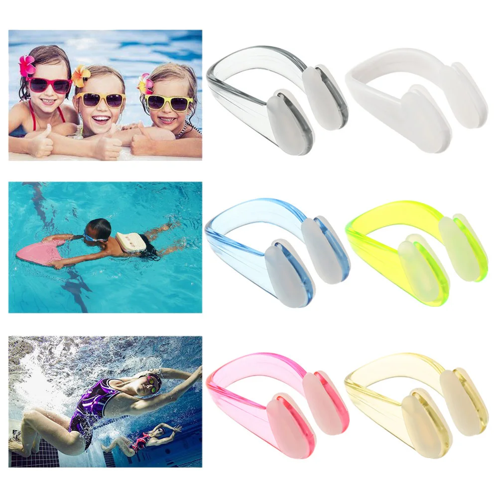 

4 PCS Swimming Nose Clips Waterproof Silicone Swim Training Protector Plug for Adult Children Swimming Surfing Accessories
