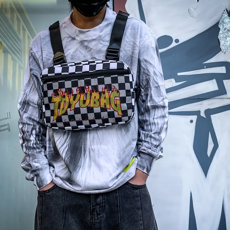 Уличной моды грудь Риг мешок унисекс пуля жилет в стиле хип-хоп поясная сумка