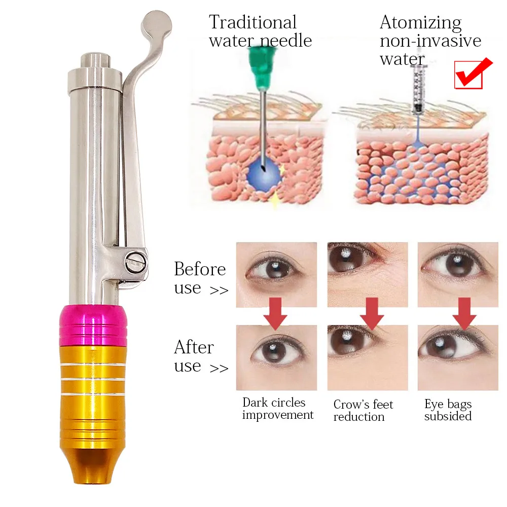 

Hyaluronic Pen Mesotherapy Gun Meso Injection Lip Filler Nebulizer Meso Gun Wrinkle Removing Metal Hyaluronan Acid Pen