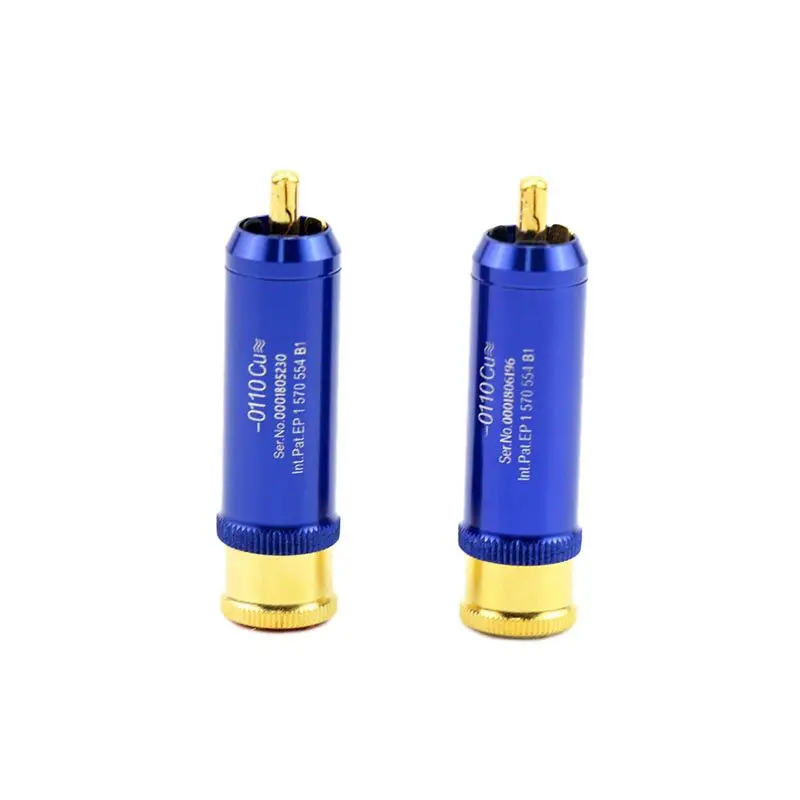 2020 Новый позолоченный RCA аудио разъем усилителя штекер сигнала hifi кабель rca