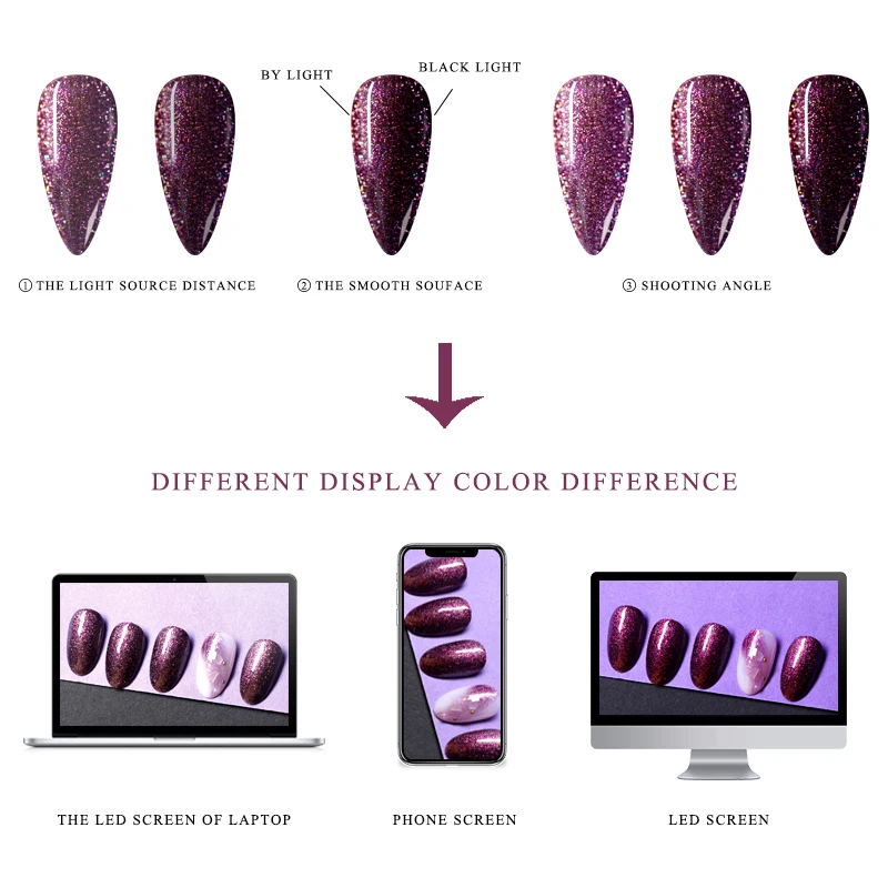 Гель-лак для ногтей с блестками 8 мл | Красота и здоровье