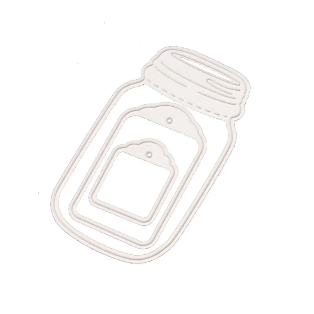 Штампы для скрапбукинга в форме бутылки желаний металлические штампы резки