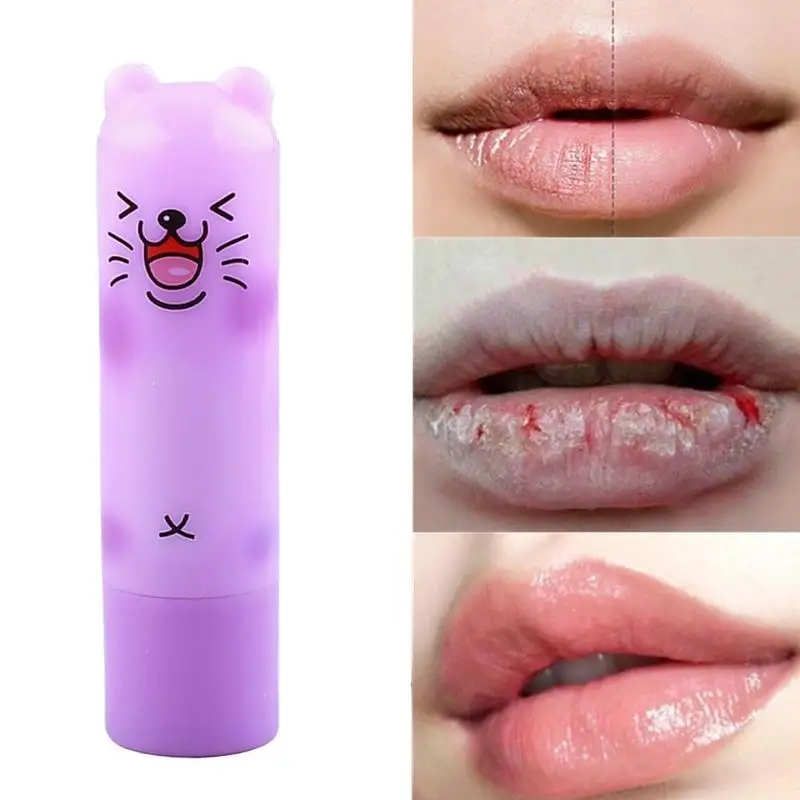 1pcs Random Color Lovely Cartoon Animal Lip Balm Natural Plant Gross Enhancer Organic Pomade Lipstick Lips Care | Красота и здоровье