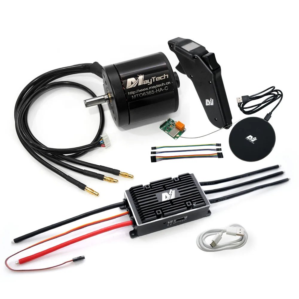 Maytech MTSKR1905WF пульт дистанционного управления и supercase200A ESC на основе VESC6 6355 6365 мотор