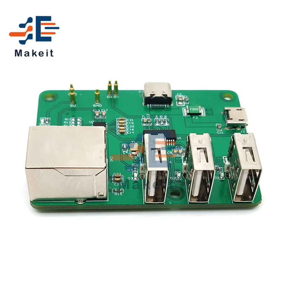 Плата расширения для сетевого концентратора Raspberry Pi Zero модуль с USB на Ethernet-порт