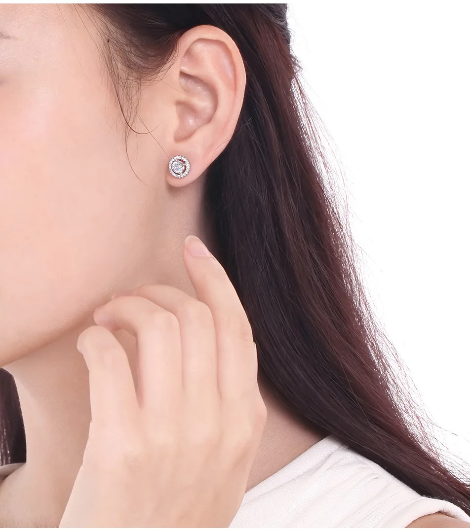 Роскошные круглые серьги-гвоздики с сердечками и стрелками высокое качество