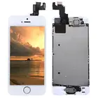 Переднее стекло для IPhone 5S, ЖК-дисплей, сенсорный экран, дигитайзер, панель, рамка, черные и белые мобильный телефон, ЖК-экраны для Iphone 5S