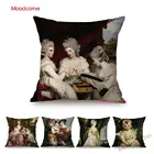 Наволочка с изображением знаменитого британского Джошуа Рейнольдса, роскошная декоративная наволочка в стиле рококо, королевская дама, герцогиня, принцесса, чехол для подушки из льна