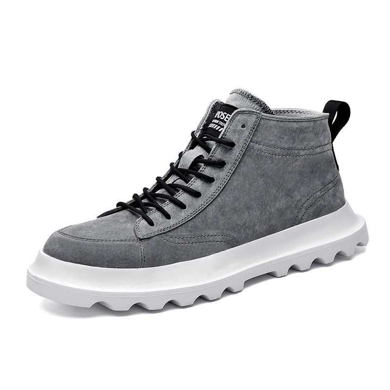 Новая весенняя Мужская обувь Ботинки Martin рабочие короткие ботинки мужская