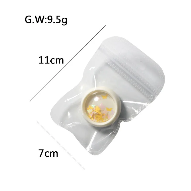 

2020 New Arrival Nail Fluorescent Wood Pulp Tablets 50 Pieces Fluorescent Color Handmade Three-dimensional Butterfly Nail Art