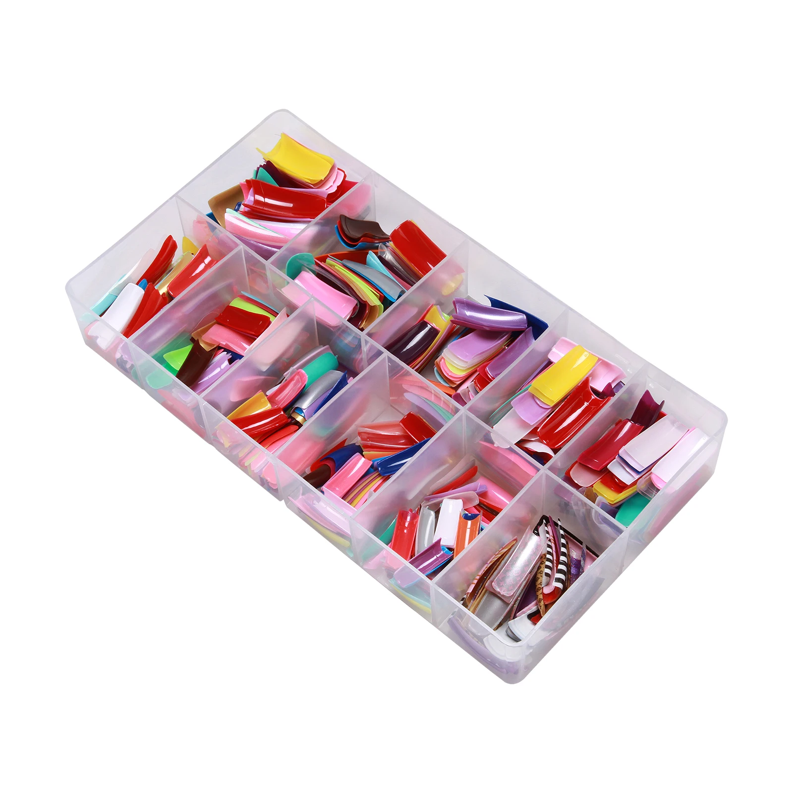 

540 шт 27 цветов накладные Натуральные Французские Советы для дизайна ногтей Акриловые Советы с коробкой