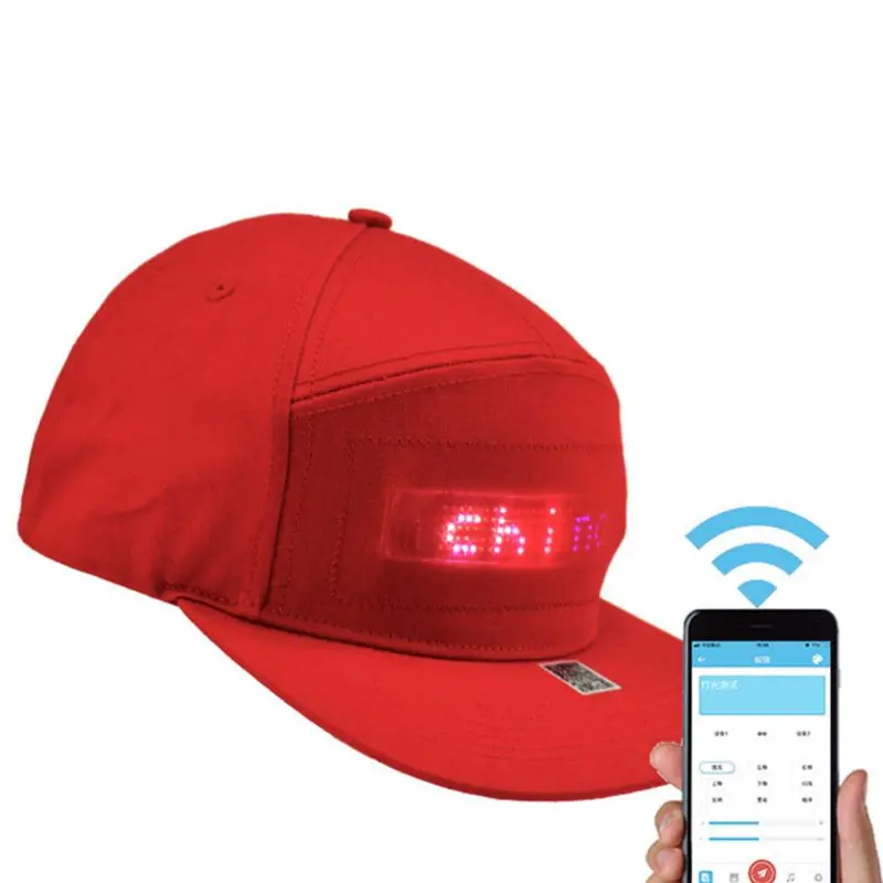 Бейсболка унисекс со светодиодной подсветкой и поддержкой Bluetooth|Мужские