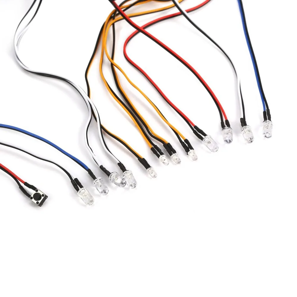 

AX-003 LED Lamp Light Kit for 1/10 1/8 RC Car HSP Traxxas TAMIYA CC01 Axial SCX10 D90 RC Car Light Multi-function Traxxas Light