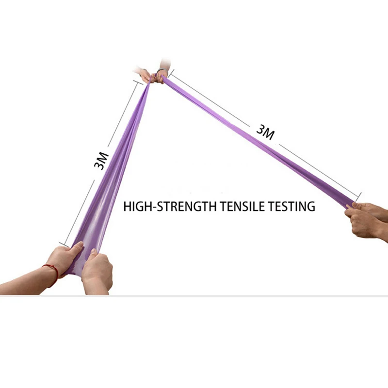 300 см Фитнес эластичные ленты для занятий спортом йоги TPE завернут в Эластичная