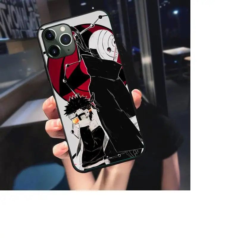 

Obito and Rin Phone Case For iphone 7 8 plus x xr xs 11 12 mini pro max black soft nax fundas cover