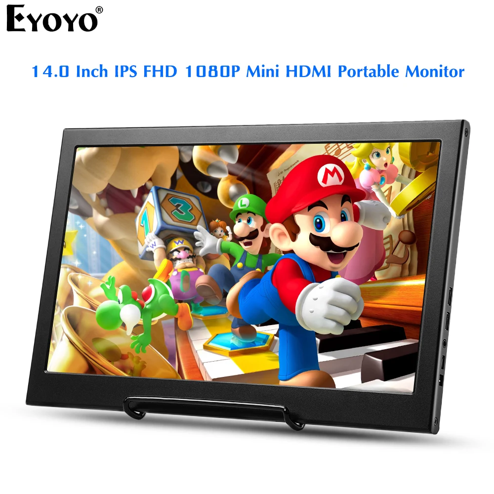 Eyoyo EM14F 14 0 &quotПортативный второй монитор экран для ноутбука ПК IPS Dual Mini HDMI игровой