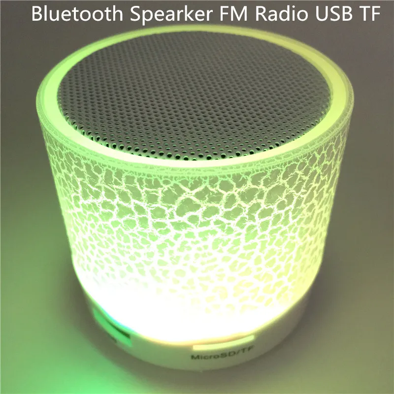 Портативные беспроводные маленькие светодиодные Bluetooth колонки музыкальная мини