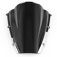motorcycle black double bubble windscreen windshield screen abs shield fit for honda cbr600rr 2003 2004
