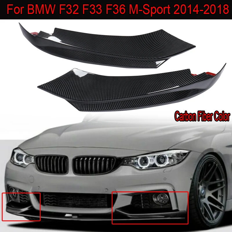 MagicKit 2x переднего бампера карбоновое Волокно сплиттер для губ BMW F32 F33 F36 M Sport 14