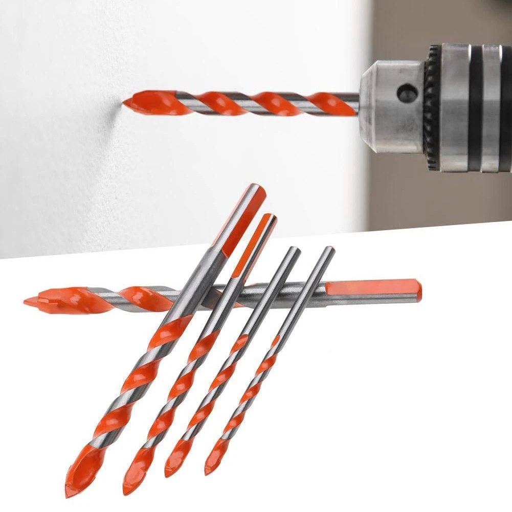 

Электрические инструменты, центральный сверлильный молоток, сверло для бетона, керамики, плитки, металла, Круглый хвостовик, 6 мм-12 мм, «сдел...