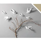 1 шт. 3D керамические фрески в виде птиц, настенные подвесные украшения, ремесла, украшения для дома MOUN777