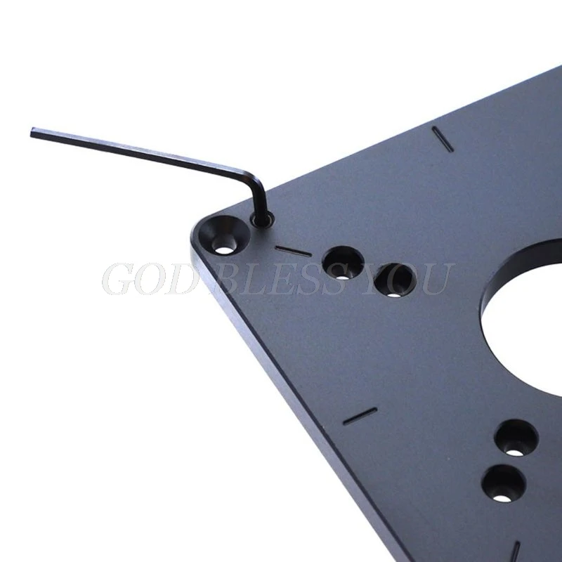 

Universal RT0700C Aluminum Router Table Insert Plate Trimming Machine Flip Board for Woodworking Benches Router Table Plate