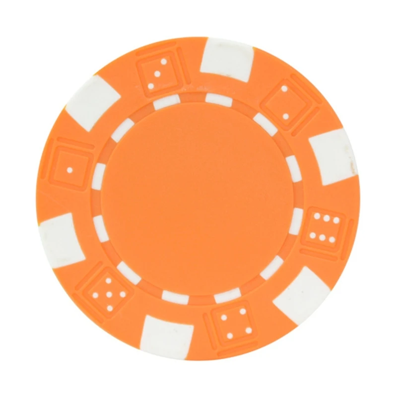 

20pcs Poker Chips ABS+Iron Casino Baccarat Chip Coins Black Jack Mahjong Dice Chips No Face Value Blank Poker Chips