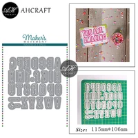 ahcraft english alphabet metal cutting dies for diy scrapbooking photo album decorative embossing stencil paper cards mould