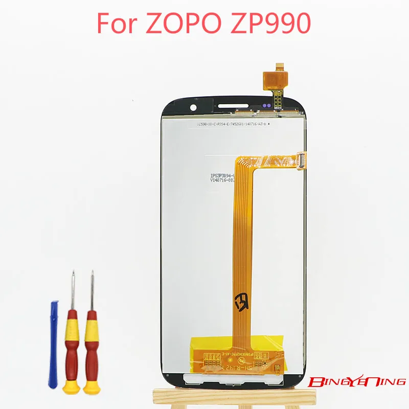 BingYeNing новый оригинальный для ZOPO ZP990 сенсорный экран и ЖК дисплей в сборе|Экраны