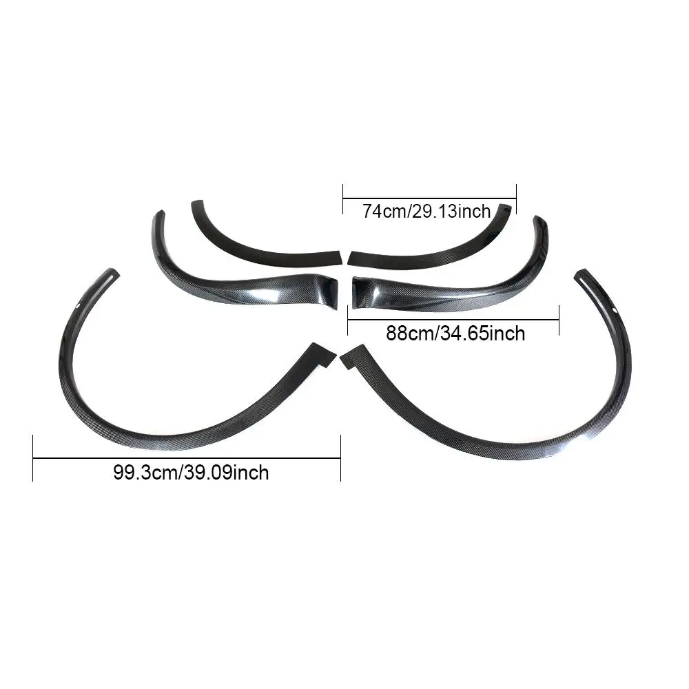 Арки автомобильных колес из углеродного волокна брови брызговики для Tesla Model X 2016