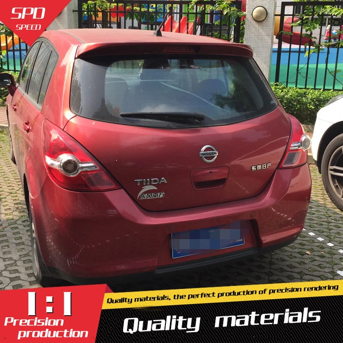 Спойлер для Nissan Tiida высококачественный спойлер из АБС-материала заднего крыла