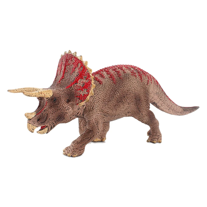 

Solid Simulation Triceratops Dinosaur Figurines Model Toy For Decoration Birthday Gifts Children Toy Ornaments