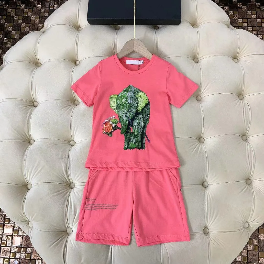 

Boys summer suit 2021 new style foreign male treasure summer clothes Korean version of handsome tide children summer two-piece s