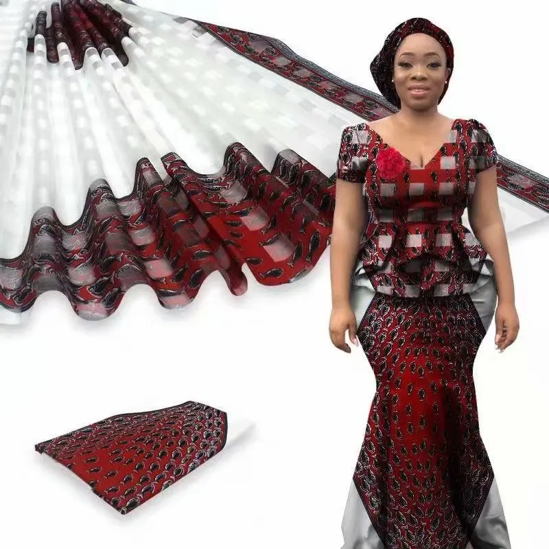 Шифон шелк новое поступление атласная шелковая ткань модная африканская