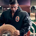 Новинка весна-осень мужская Спортивная Толстовка для фитнеса Olympia повседневная куртка на молнии куртка уличная тренировочная куртка с капюшоном