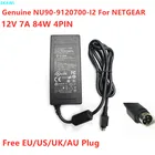 Оригинальный NU90-9120700-I2 12V 7.0A 84W 4PIN 332-10363-02 адаптер переменного тока для NETGEAR NAS RN 10400 PSU зарядное устройство для ноутбука