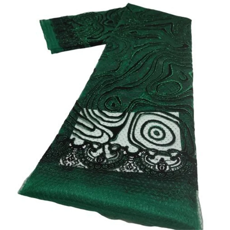 

Velvet Sequin African French Net Lace Fabric 2022 High Quality Tulle Mesh Lace Bridal Nigerian Wedding Dress Lace For Woman